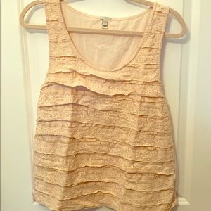 JCREW- light pink sleeveless top